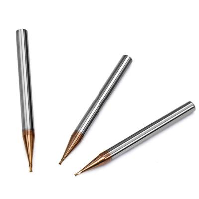 China Carbide Tungsten Coated Milling Cutter Ball Nose End Mills Alloy SHAZAM Carbide Machining Steel Small Diameter Cutting Tools For Metal for sale