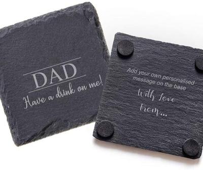 China Viable Wholesale Square Black Slate Stone Cup Coasters With Handmade Natural Rough Edge For Beverage for sale