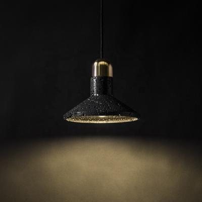 China BUZAO SHANG Eco-friendly Natural Material Recycled Elegant Black Industrial Soft Led Lava Lamp Pendant Light for sale