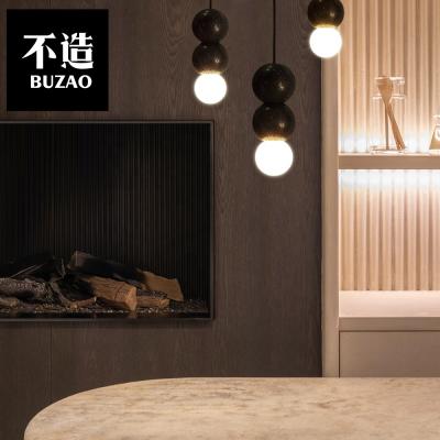 China Modern Chandelier Stone Lava Style BUZAO Pendant Lights Restaurant Bar Bedroom Lamp OH LÀ LÀ! eco-friendly nordic marble for sale