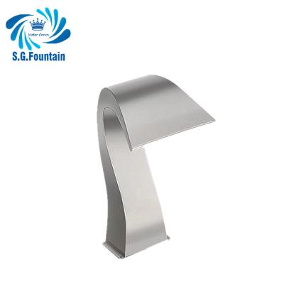 China Modern Abstract Pool Waterfall Factory Price Stainless Steel Mini Indoor Waterfall for sale