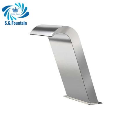 China Factory Price Modern Abstract Customized Swimming Pool Waterfall Wall Stainless Steel Garden Wholesale Waterfalls for sale