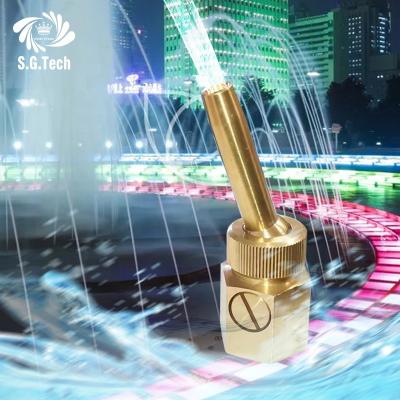 China Hot Selling Modern Waterfall Water Jet Nozzle Wholesale Brass Pond Fountain Nozzles for sale