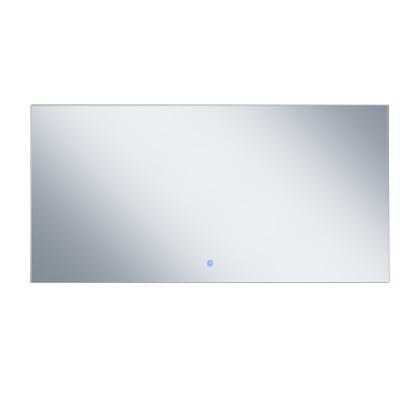 China Hotel Wall Mount Touch On Infrared Anti Fog Mirror Heater With Led Light For Bathroom for sale