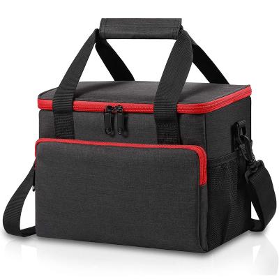 China Leakproof Adult Lunch Box Insulated Insulated Lunch Bag , Reusable Insulated Cooler Lunch Bag With Adjustable Shoulder Straps for sale