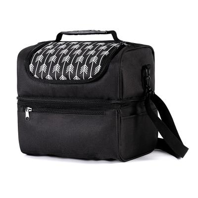 China 2 Compartment Leakproof Insulated Thermal Cooler Bag Lunch Insulated Cooler Bags For Work School for sale