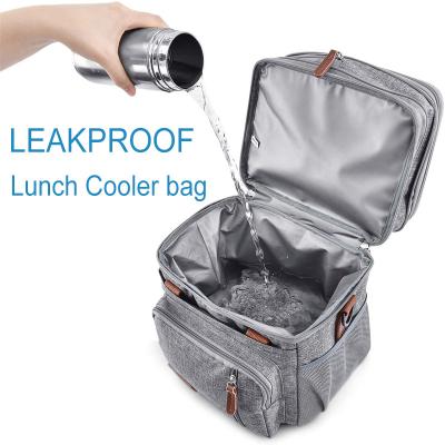 China Insulated Oxford Insulated Lunch Cooler Bags For Cooler Tote Bag Leak Proof Lunch Box Men Women Large for sale