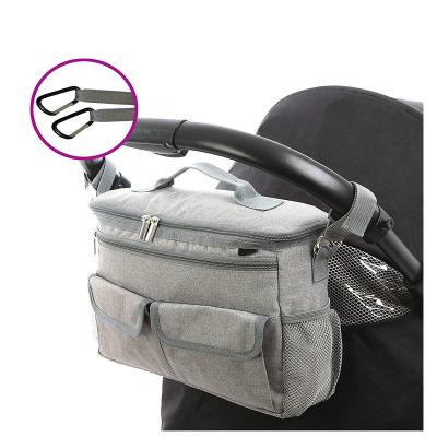 China Multifunctional Baby Stroller Organizer Diaper Trolley Bag with Mobile Phone Pocket for sale