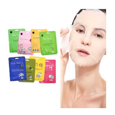 China Wholesale Korean Cosmetic Moisturizer OEM Fruit FaceMask Collagen Skin Care Sheet Mask Moisturizing Korean Facial Mask for sale