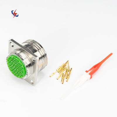 China Aluminium alloy Discount price round 53 pin circular connector D38999 High temperature resistance circular threaded waterproof connector for sale