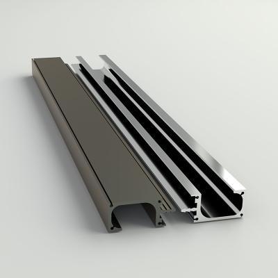 China 25MM Thinckness Aluminium Kitchen G Profile For Wardrobe for sale