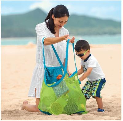 China Quick-Drying Reusable Foldable Handled Easy To Clean Kids Children Outside Toy Storage Garden Beach Bag for sale