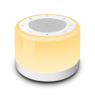 China Modern Portable Small White Noise Soothing Baby Sleep Baby White Noise Machine Sound Soporific Night Light for sale