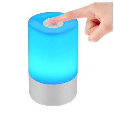 China Wholesale Custom USB Touch Mood LED Rechargeable Light Color Portable Modern Night Light RGB Dimmable Bedside Lamp for sale