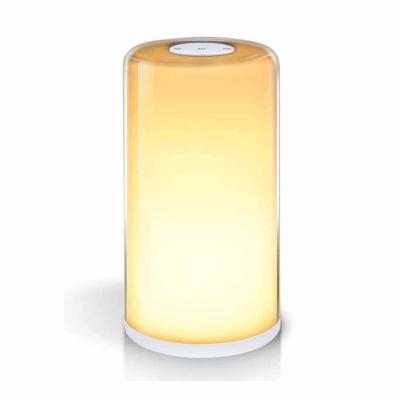 China Modern Smart Led Design Read Touch Night Light RGB Mood Light Study Colored Bedside Table Light Crystal Lamp Bedroom for sale