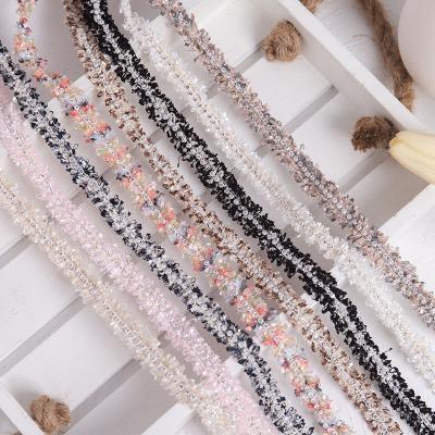 China Luxury High Quality Custom Hot Viable Handmade Full Beaded Pearl Lace Fabric for sale