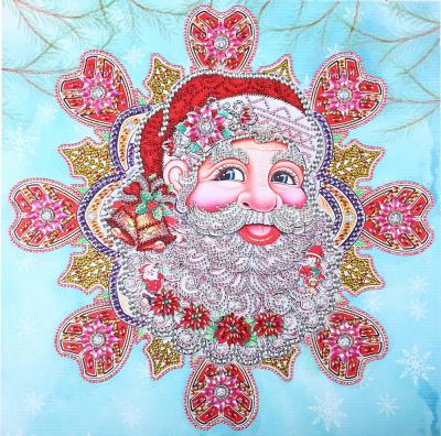 China Canvas DIY Diamond Christmas Cross Stitch 5D Diamond Art Painting Kits Large Size Diamond Painting Santa Claus for adults and children for sale