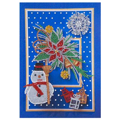 China Factory Supply 30*30cm Xmas 5D Daimond Diamond Painting Cuadros Diamate DIY Diamond Painting Snowman For Home Decor for sale