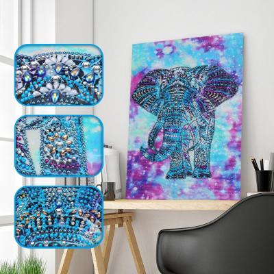 China Modern Elephant DIY Diamond Painting Single Crystal Diamond 30*40CM for sale