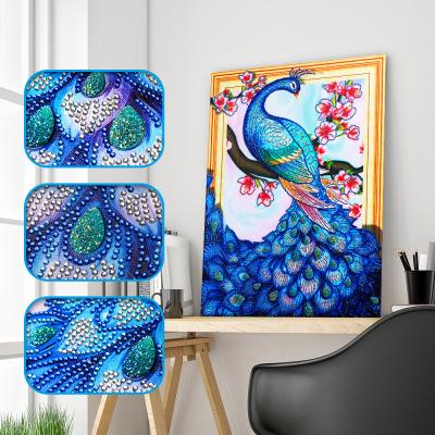 China Modern Maniac Unique DP DZ002, 5D DIY Shape Diamond Painting Peacock 30*40CM for sale