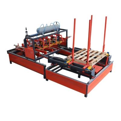 China Woodworking Machinery Semi Automatic Wooden Pallet Making Machine / Pallet Nailer for sale