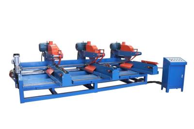 China Multi Heads Wood Cutting Saw Woodworking Automatic Cross Cutting Saw Machinery Wood Sawmill Machine for sale