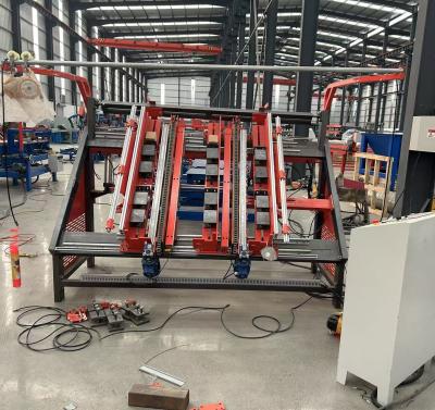 China Máquina semiautomática de clavado de paletas de madera / línea de producción de paletas de bloque euro en venta