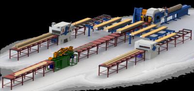 Cina Il multi strappo della falegnameria ha visto la multi linea di produzione della macchina del saracco delle lame del ceppo rotondo in vendita