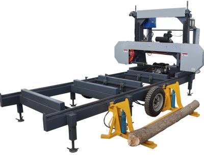 China HOT SALES!!! Portable Diesel Engine Mobile Band Sawmill /Horizontal bandsaw Mill for sale