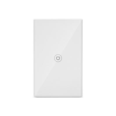 China 1/2/3Gang Amazone WIFI Tuya Smart Home Switch USA Panel Smart Switch Supports Alexa Voice Control Touch Wall Switch 1/2/3 Band for sale