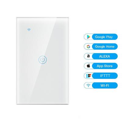 China Smart Home Amazon Alexa system smart wifi switch with voice remote control weaker wall timing electric lamp switch for sale