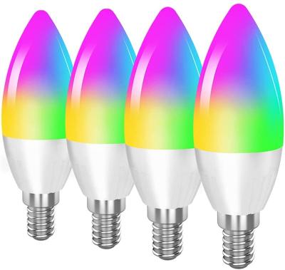 China Smart Home RGB E14 LED WiFi Residential Bulb Light, App Alexa Google Home Voice Control Remote Control for sale