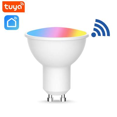 China New General Purpose Tuya Smart Home GU10 with 30,000 Hours Life 450 Lumen 4.5W Smart WiFi LED Bulb for sale