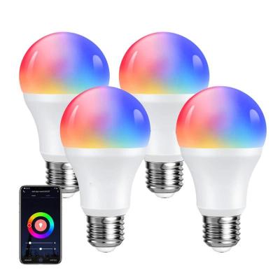 China Home Decoration Tuya Smart Alexa Light Bulbs Work with Alexa Google Home Remote Control Voice Control No Hub Required for sale