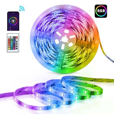 China Life IP65 Residential Smart Home APP RGB LED Remote Control Teckin Strip Lights Work with Alexa and Google Home for sale