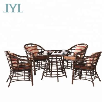 China UV-Resistant Outdoor Patio Furniture Dining Cast Aluminum Chair Table Set for sale