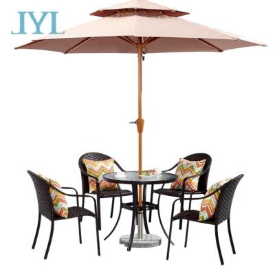 China UV-Resistant Garden Patio Rattan Furniture Aluminum Rattan Furniture Set for sale