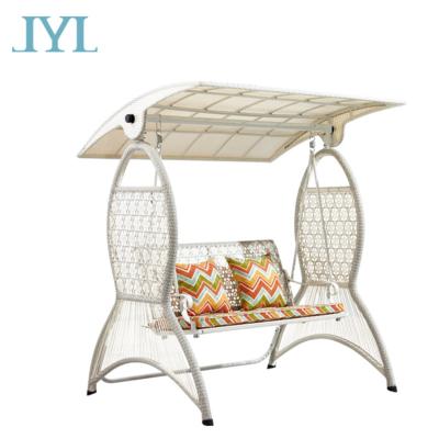 China UV-Resistant Outdoor Rattan Garden Furniture Waterproof Aluminum Swing for sale