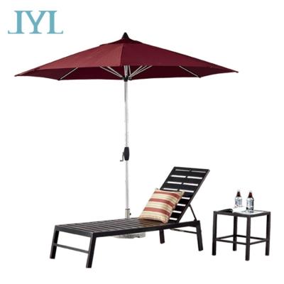 China UV-resistant cast aluminum metal garden furniture outdoor poolside daybed for sale