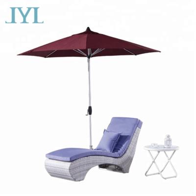 China UV-Resistant Outdoor Rattan Furniture Design Plastic Cabriolet Wicker Lounge Chair for sale