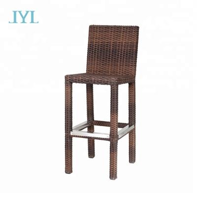 China UV-resistant popular classic outdoor cheap rattan bar chair aluminum chair set for sale