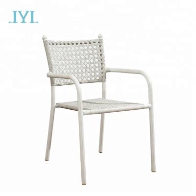 China Popular Rattan Wicker Chair Stackable Round Outdoor Garden Chair UV-Resistant for sale