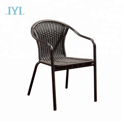 China UV - Resistant Comfortable Outdoor Furniture Sofa PE Rattan Chair With Aluminum Legs for sale