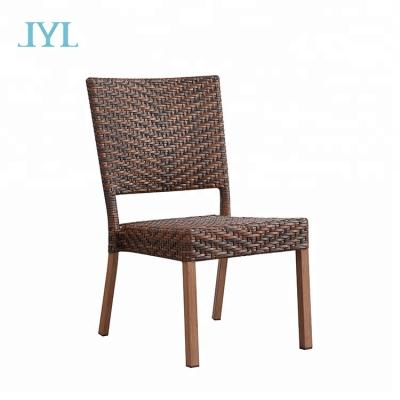 China UV-resistant aluminum wicker rattan woven chair for garden used furniture for sale