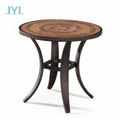 China patent design UV-resistant garden resort villa leisure table furniture set for sale