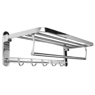 China Quality Guaranteed Unique Foldable Wall Mounted Towel Rack Viable For Bathroom Storage for sale