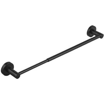 China 2021 Fashion New Arrival Matte Black Stainless Steel Towel Rack Bathroom Towel Holder Bar Rack for sale