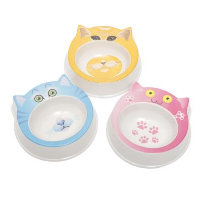 China Sustainable Non-slip Cute Shape Melamine Bowl For Cute Little Puppy Dogs And Cats Food Water Pet Feeder for sale