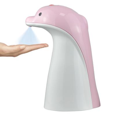 China Automatic Foam Soap Dispenser Cartoon Hand Sanitizer Dispenser Dolphin Foam Dispenser For School Kids for sale