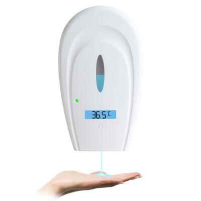 China Foam Soap Dispenser Hot Selling Automatic Liquid Soap Dispenser With Thermometer Floor Stand Foam Dispenser for sale